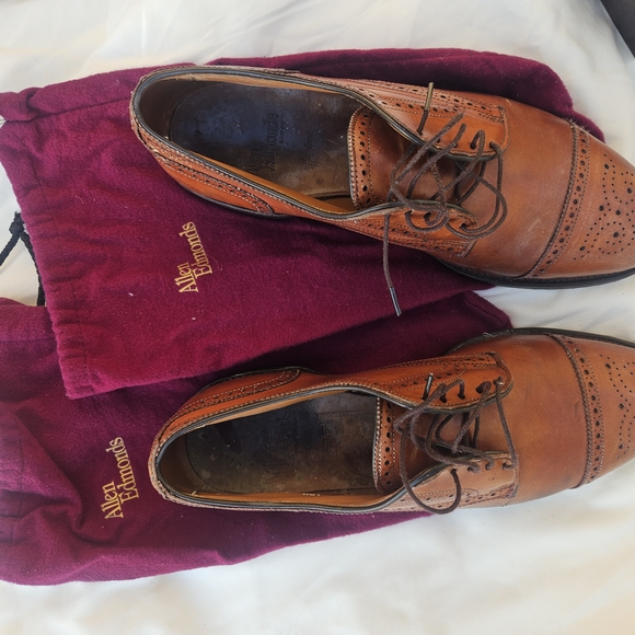 Allen Edmonds 10.5E Tan Leather Oxfords main image 4